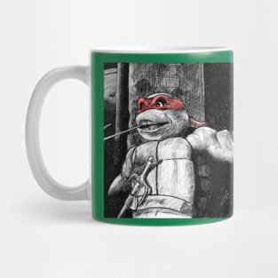 Teenage Mutant Ninja Turtles - Raphael B&W Mug